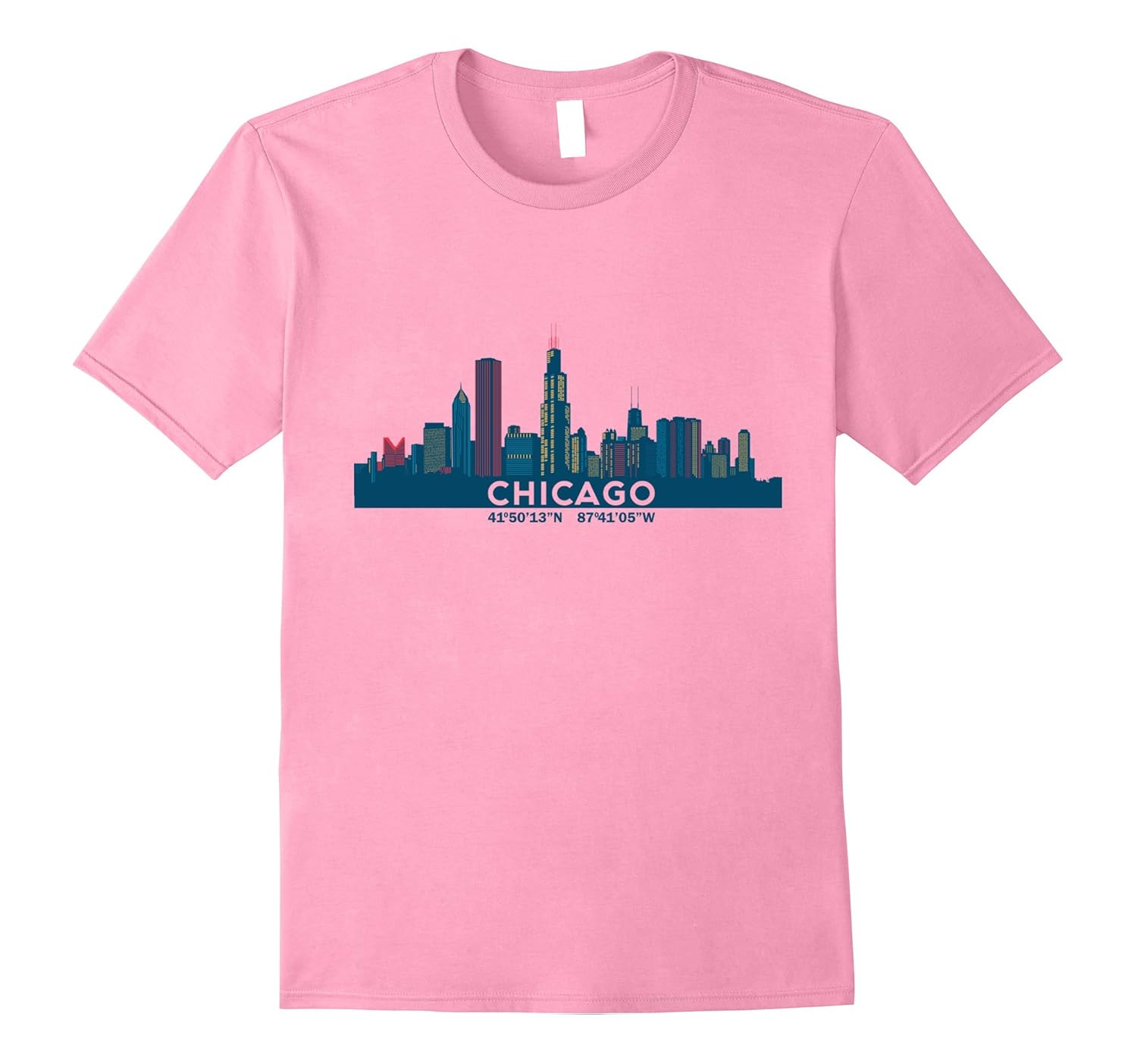 Chicago Shirt Chicago Illinois Skyline Colorful TShirtArt Artvinatee