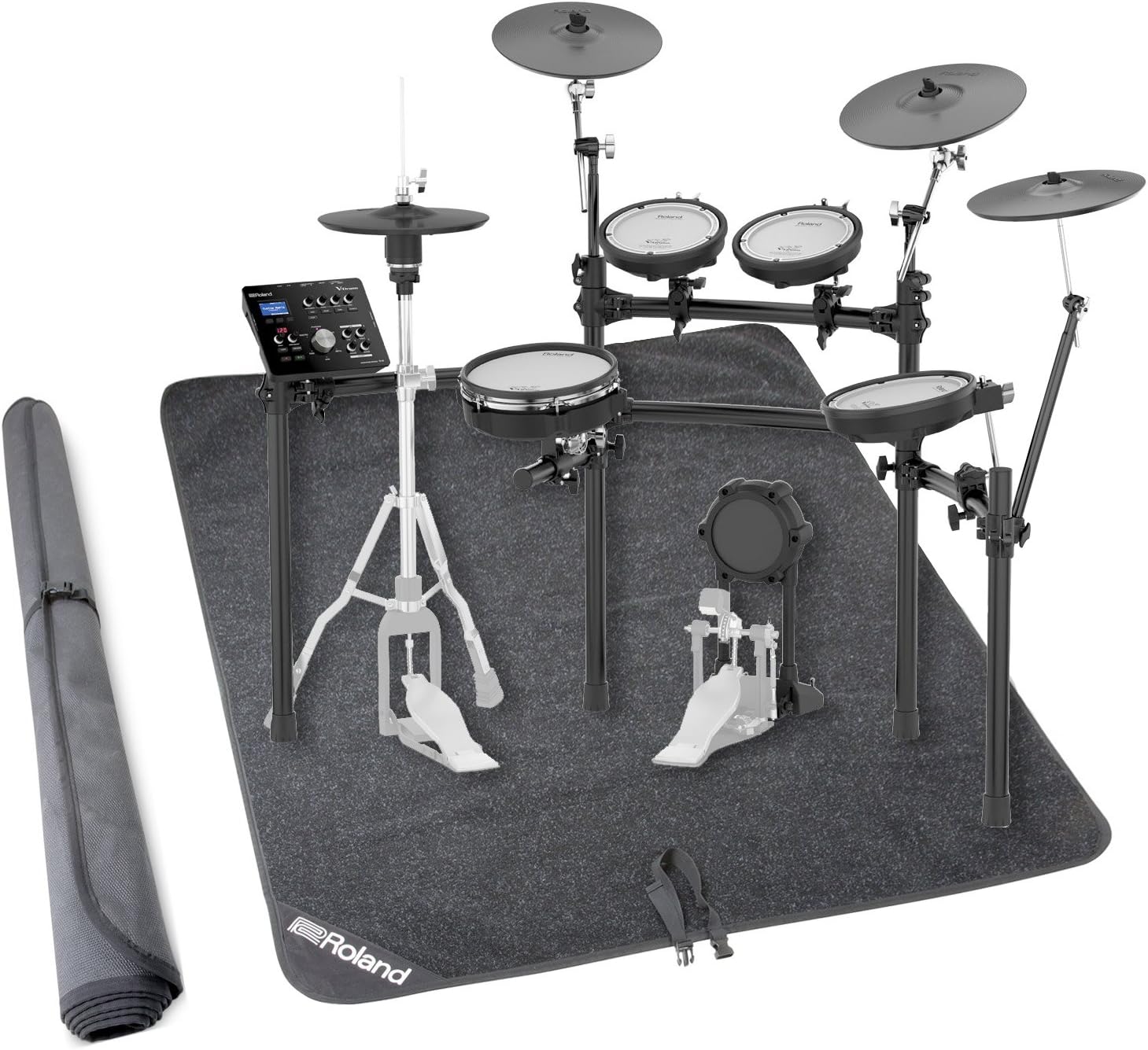 Roland TD25KV VDrums Electronic Drum Set w/Stand and NonSlip Drum