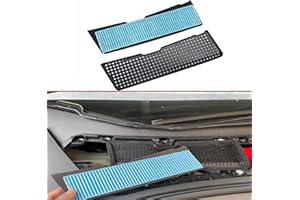 Wocch Air Intake Filter + Air Intake Grille Cover for Tesla Model 3 2021 2022 2023 2024 2025, 2pcs