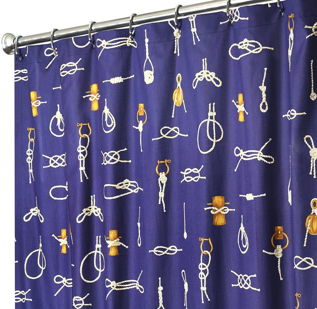 Amazon Com Extra Long Shower Curtain Fabric Nautical Shower