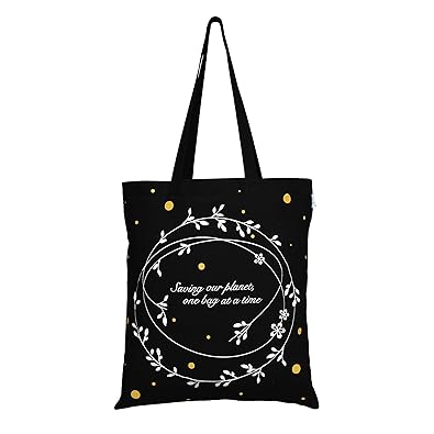 EcoRight Reusable 100% Cotton (lightweight) EcoFriendly Tote Bag PrintedSave Our Planet