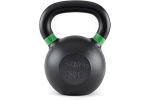 Rage Fitness Single Cast Iron Kettlebell | Powder Coated - Wide Handle Weights for Core & Glute Workouts; Swings, Squats, Deadlifts; Strength, Endurance & Flexibility for Men & Women
