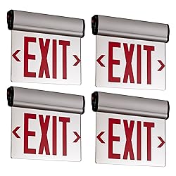 TANLUX Red Exit Signs for Business, Double Sides