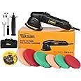 Dual Action Polisher,Car Buffer 5inch Random Orbital Polisher 6 Variable Speed Waxing Kit for Car Detailing Polishing(10 Items)