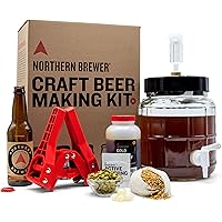 Northern Brewer - Siphonless 1 Gallon Craft Beer Making Starter Kit, Equipment and Beer Recipe Kit (American Wheat)