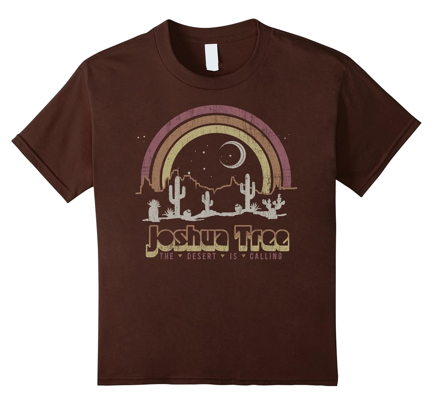 Joshua Tree Desert Rainbow Vintage Retro Outdoors T Shirt Teehay