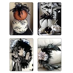 FeelfunFeather 300 pcs Black Craft Feathers- 10