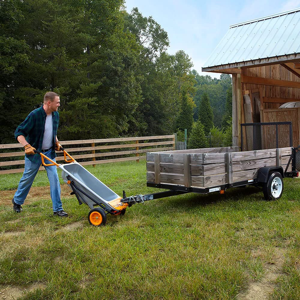 WORX WG050 Aerocart Multifunktions-Schubkarre – 8-in-1 Funktion: Sackkarre mit Vollgummireifen, Gartenkarre, Tragehilfe, Müllbeutelhalter UVM. 9