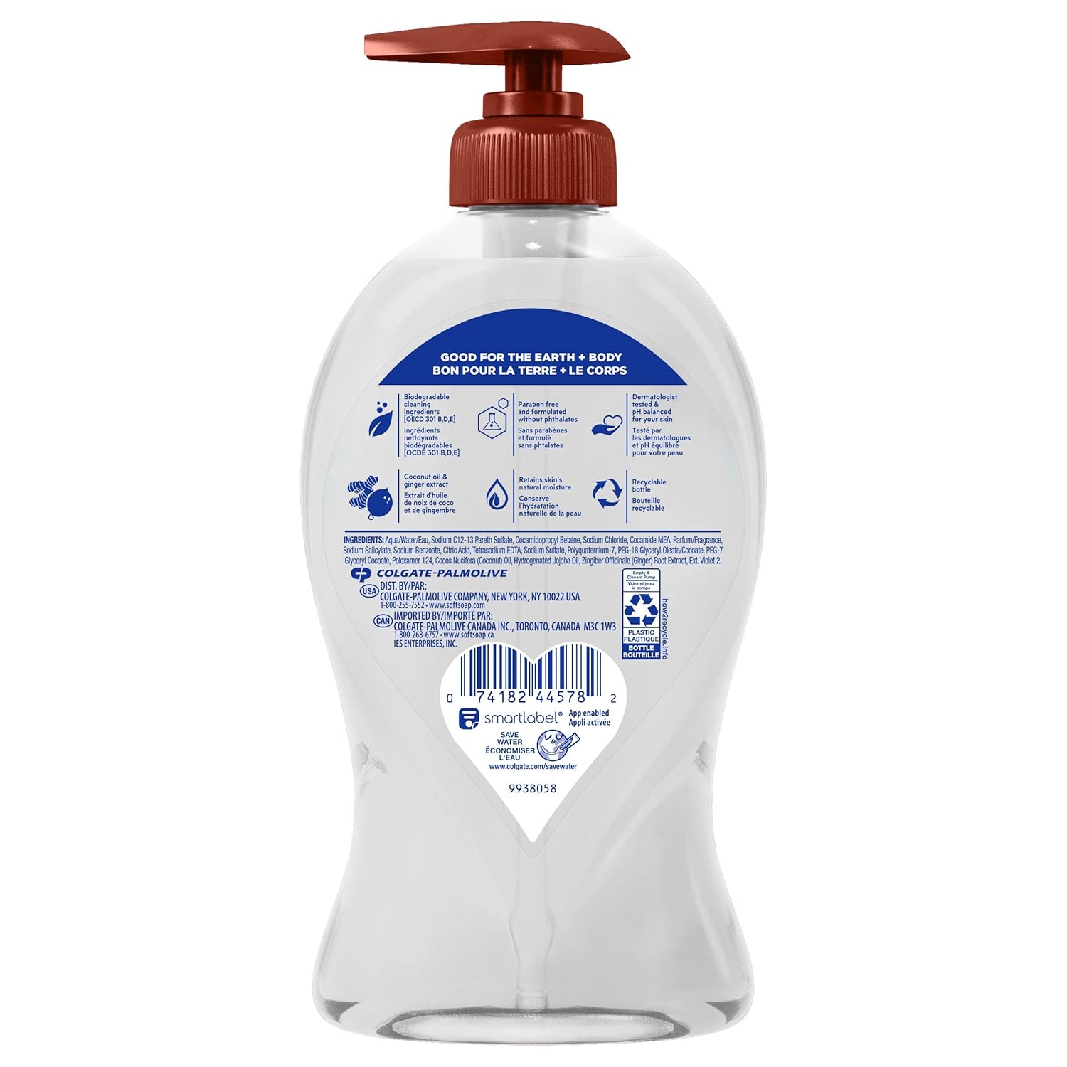Softsoap Liquid Hand Soap, Coconut and Warm Ginger - 11.25 fluid ounce (6 Pack): Beauty