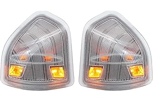 LEVANLIGHT 1 Pair LED Side Mirror Turn Signal Light, Left & Right Lamps Clear Cover Lens Compatible with Dodge Ram 1500 2500 