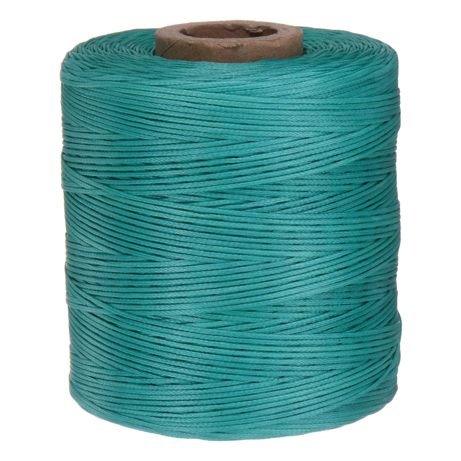 Photo 1 of uxcell 300D 1.2mm Flat Waxed Thread 547 Yards Polyester Leather Sewing Waxed String Hand Stitching Waxed Cord for Leather Stitching Sewing Bookbinding DIY Craft Emerald Green