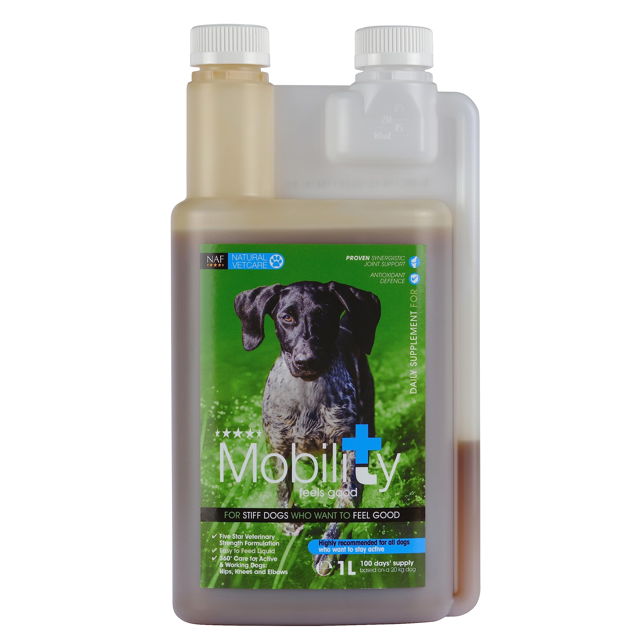 Natural VetCare Mobility Supplement for Dogs 1000ml – Veterinary Strength Joint & Mobility Support – Targets Stiffness, Flexibility & Comfort – With Glucosamine, MSM & Herbal Extracts