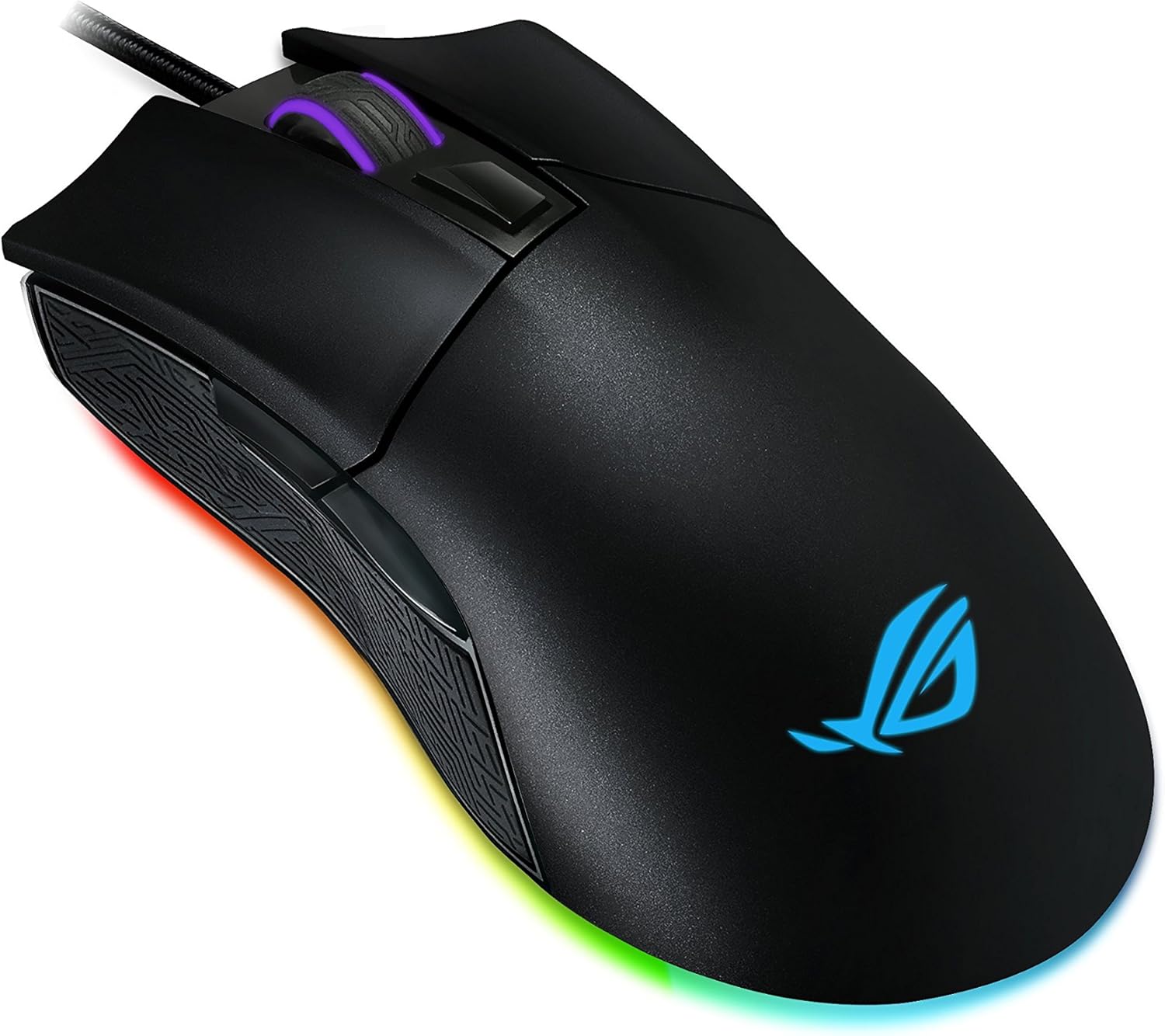 Asus ROG Gladius II ORIGIN Mouse Gaming Ottico, 12000 DPI, Design Ergonomico, Aura Sync RGB, Interruttori Omron, Nero