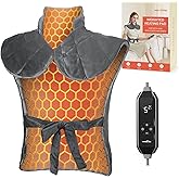 HOMLYNS RelaxRite Graphene Heating Pad for Back Pain Relief, Weighted Electric Heating Pad for Neck and Shoulders and Back, 1