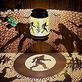 Doesen Bigfoot Solar Lanterns Outdoor Waterproof Hanging Solar Lights Big Foot Sasquatch Gifts for Men Women Metal LED Decorative Lanterns for Yard, Patio, Tabletop, Pathway, Landscape, Garden Decor