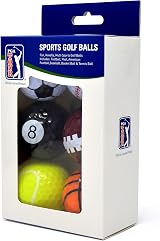 PGA Tour Coloured Golf Balls Set - 6 Designs Novelty Golf Balls Gift view 6