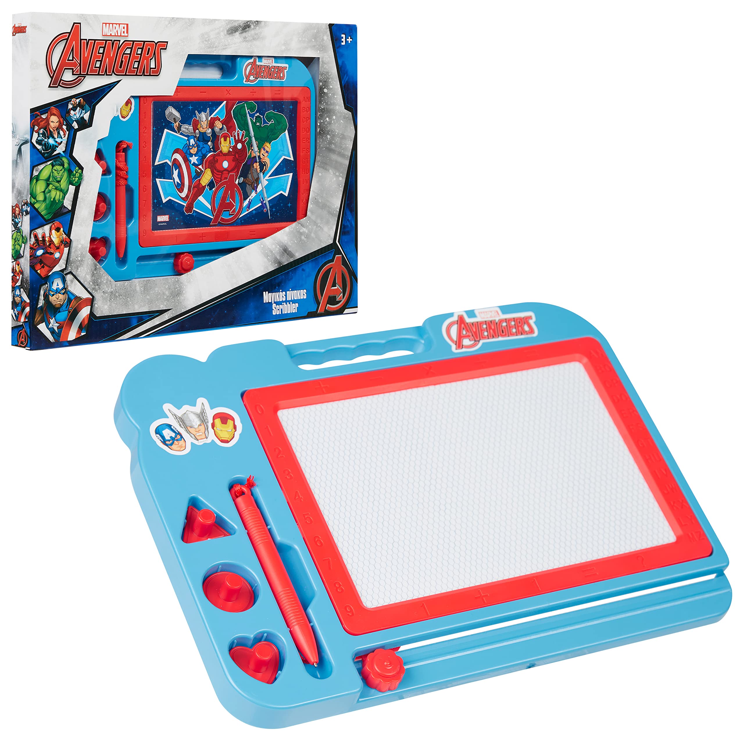 Marvel Spiderman Magnetic Drawing Board Kids Magic Scribbler Educational Learning Toy (Avengers Scribbler)