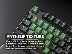 Ranked Rubber Keycap Set | Double Shot Translucent