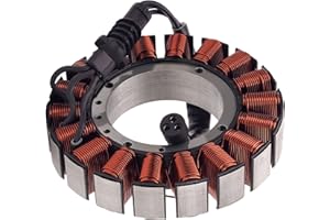 FHSJXR 29987-06D 3pin Magneto Stator Coil 3 Phase 50Amp for 2006-2016 Harley Electra Glide Classic FLHTC FLHTCU Ultra CVO,Road Glide FLTR FLTRU,Road King FLHRC Street Glide FLHX 29987-06A 29987-06B