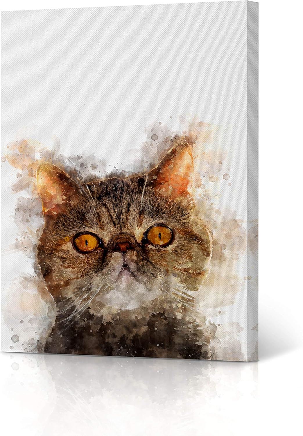 Amazon Com Cute British Shorthair Cat Canvas Print Watercolor