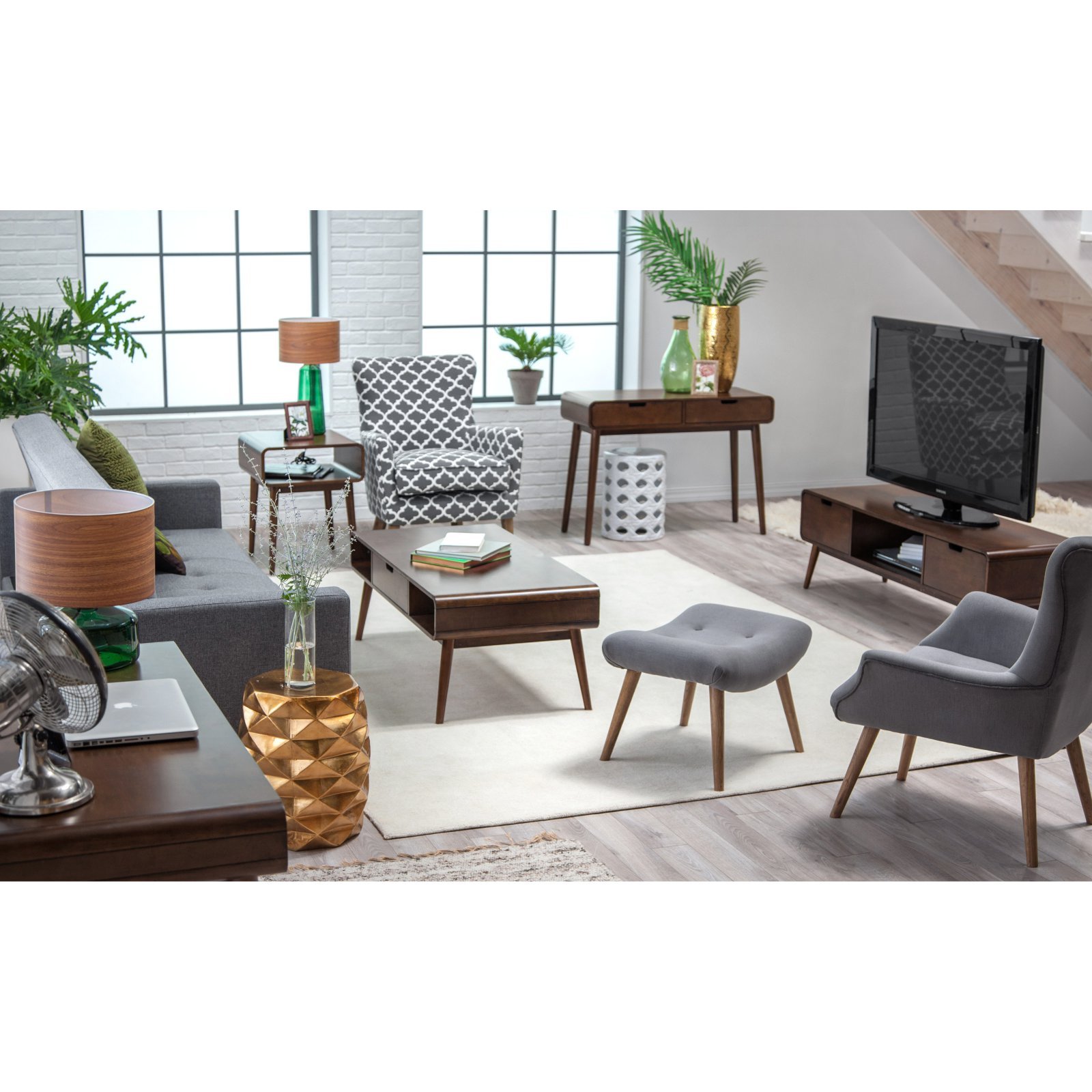 Belham Living Carter Mid Century Modern TV Stand Pricepulse