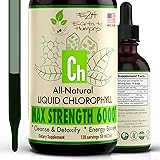 Chlorophyll Liquid Drops - 100% All-Natural Concentrate – Energy Booster, Digestion and Immune System Supports, Internal Deod