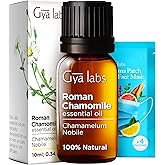 Gya Labs Roman Chamomile Essential Oil for Diffuser - Roman Chamomile Oil for Skin Hair & Face - Roman Chamomile Essential Oi