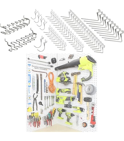 Aazon.co: 150 Pcs Stainless Steel Pegboard Hooks Black Peg Board