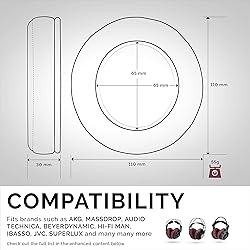 Brainwavz XL Large Replacement Memory Foam Earpads
