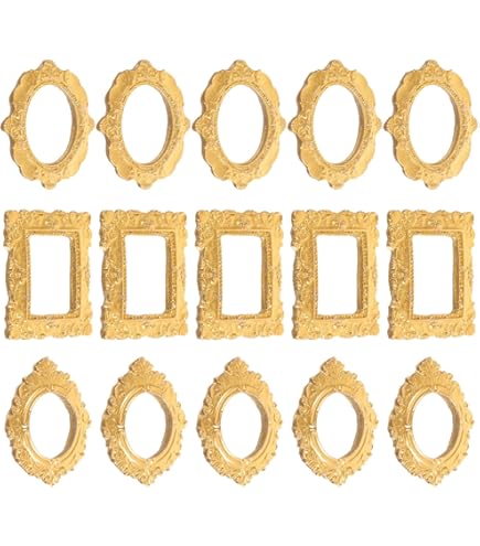 Amazon.com - Yulejo 10 Pcs Vintage Gold Mini Frames Set, Baroque