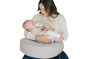 Dr. Brown’s Feeding & Nursing Lap Support Pillow with Cover, Premium Memory Foam, Responsive Firm Support Grey