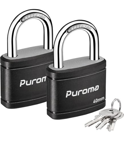 2Set Mini Padlocks Set Luggage Locks with 2 Keys Waterproof Safely