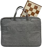 Syrace Folding Hand Crafted Wooden Chess Set Unique Board w/ Storage Gift Kids view 9