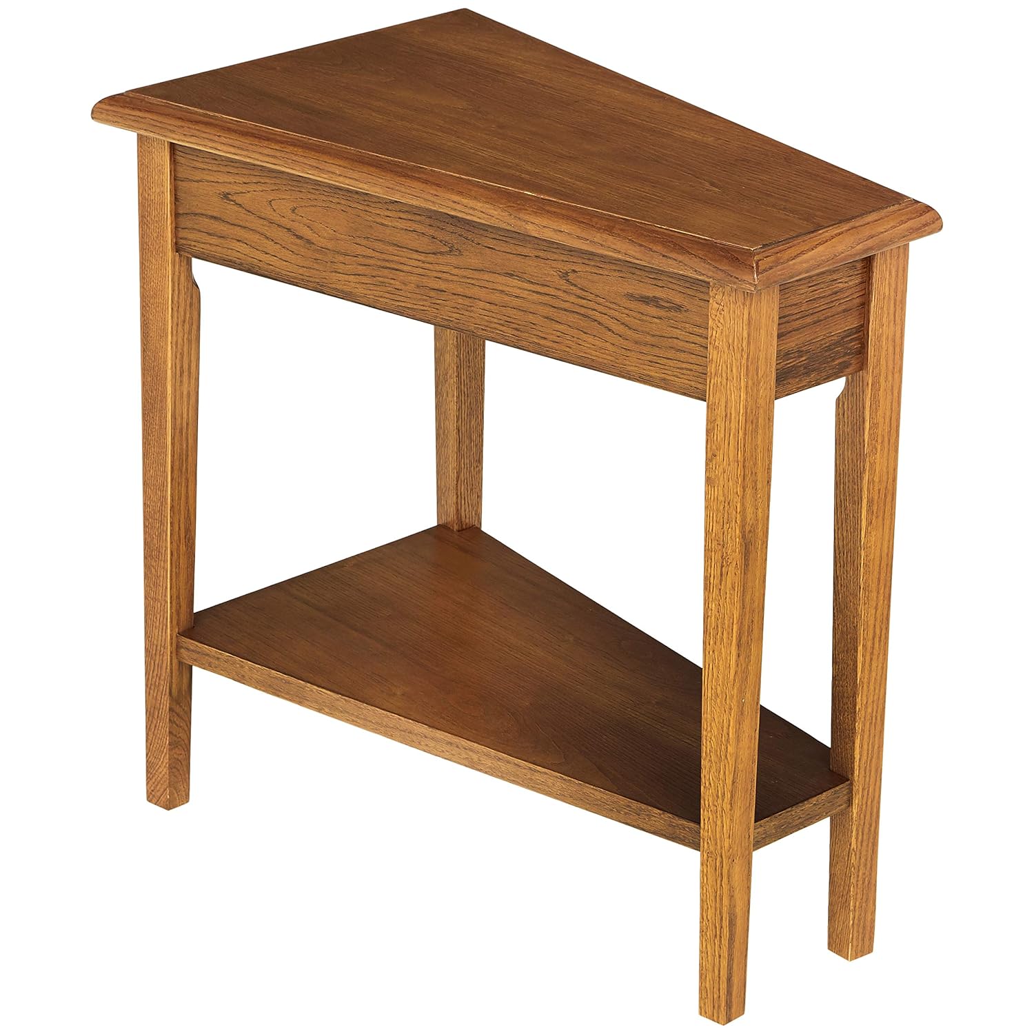 Best chair side table with shelf oak