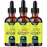 (3 Pack) LipoBoost Drops - LipoBoost Drops Premium Liquid Advanced Formula Support Vitamin Drop Reviews - Maximum Strength, Daily Natural for Overall Health & Wellness, 3 Bottles for 3 Months