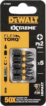 DeWalt DT7994TQZ 25 mm PH2 IR Torsion Bits Pack of 5 view 4
