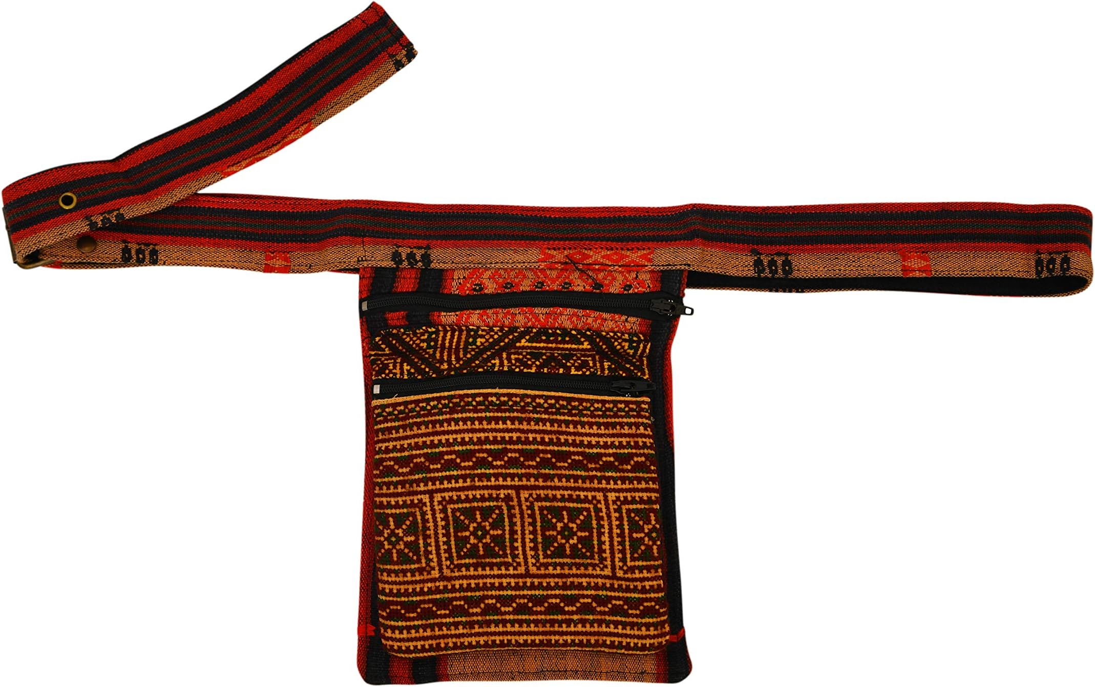 virblatt fanny pack waist bag 2 zip pockets - Nagaland