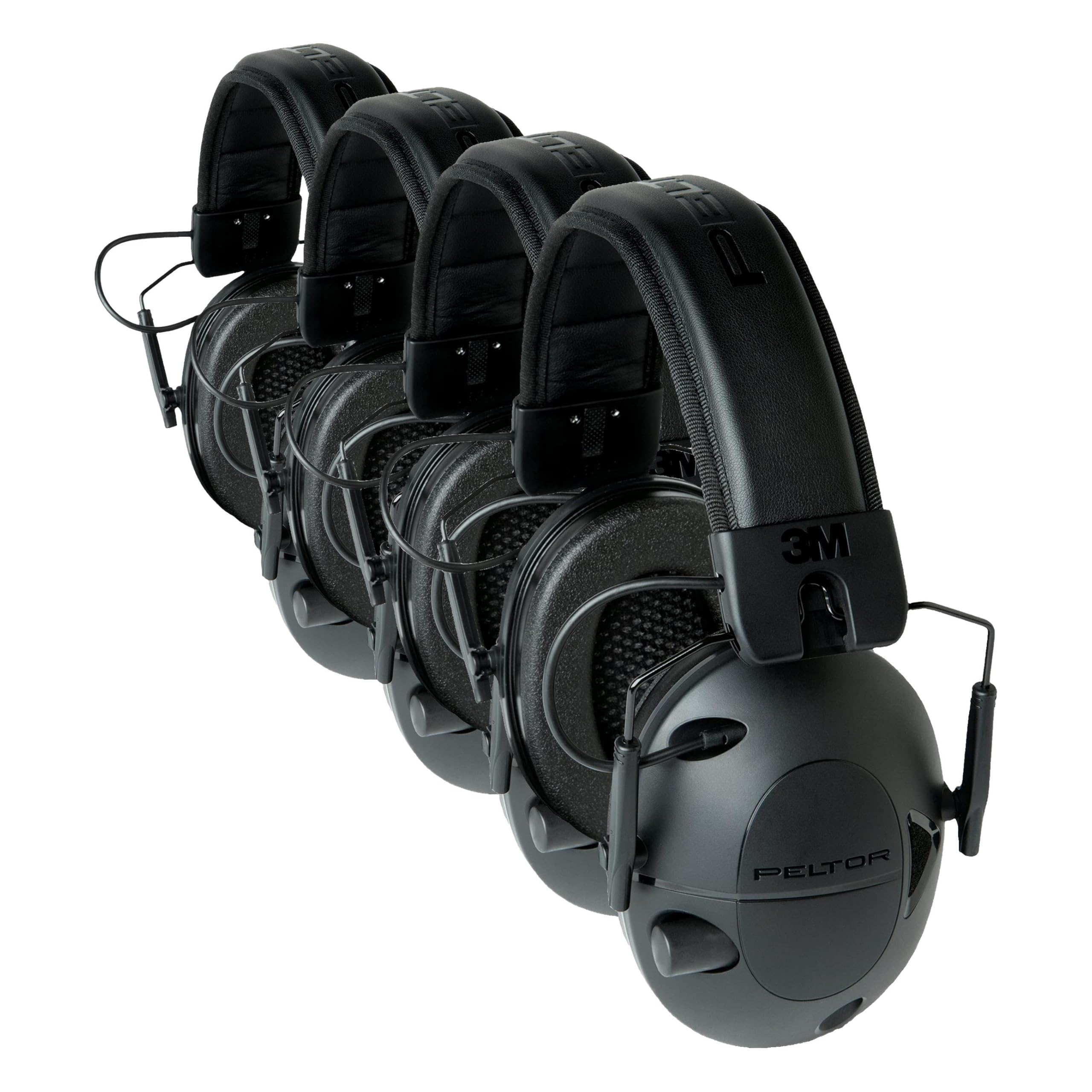 Peltor Sport Tactical 100 Electronic Hearing Protector, Ear Protection, NRR 22 dB, Ideal for the Range, Shooting and Hunting, TAC100-OTH (Pack of 4) Image