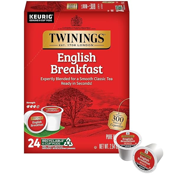 TWININGS ENGLISH BREAKFAST BLACK TEA K-CUP PODS FOR...