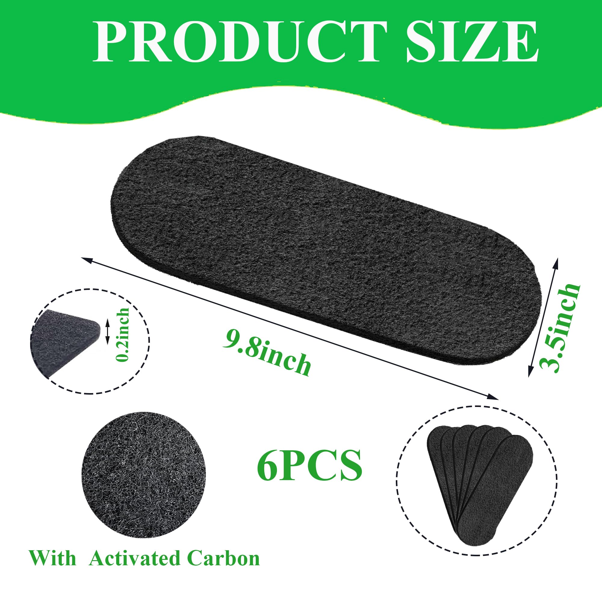 Photo 1 of 10pcs Ceiling Fan Filters for Blades,Ceiling Fan Air Filter,Activated Carbon Air Filter Ceiling Charcoal Fan Blade Air Purifier Pads,Adhesive Ceiling Fan Blade Filters 5MM Thickness
