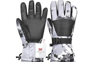 Odtmger Ski Gloves,Winter Waterproof & Warm Snow Gloves for Parent Child Kids 3M Thinsulate -Skiing,Cycling,Motorcycle,Running