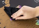 Atlas & Green Scratch Off UK Map Poster A2 with Accessories Kit view 8