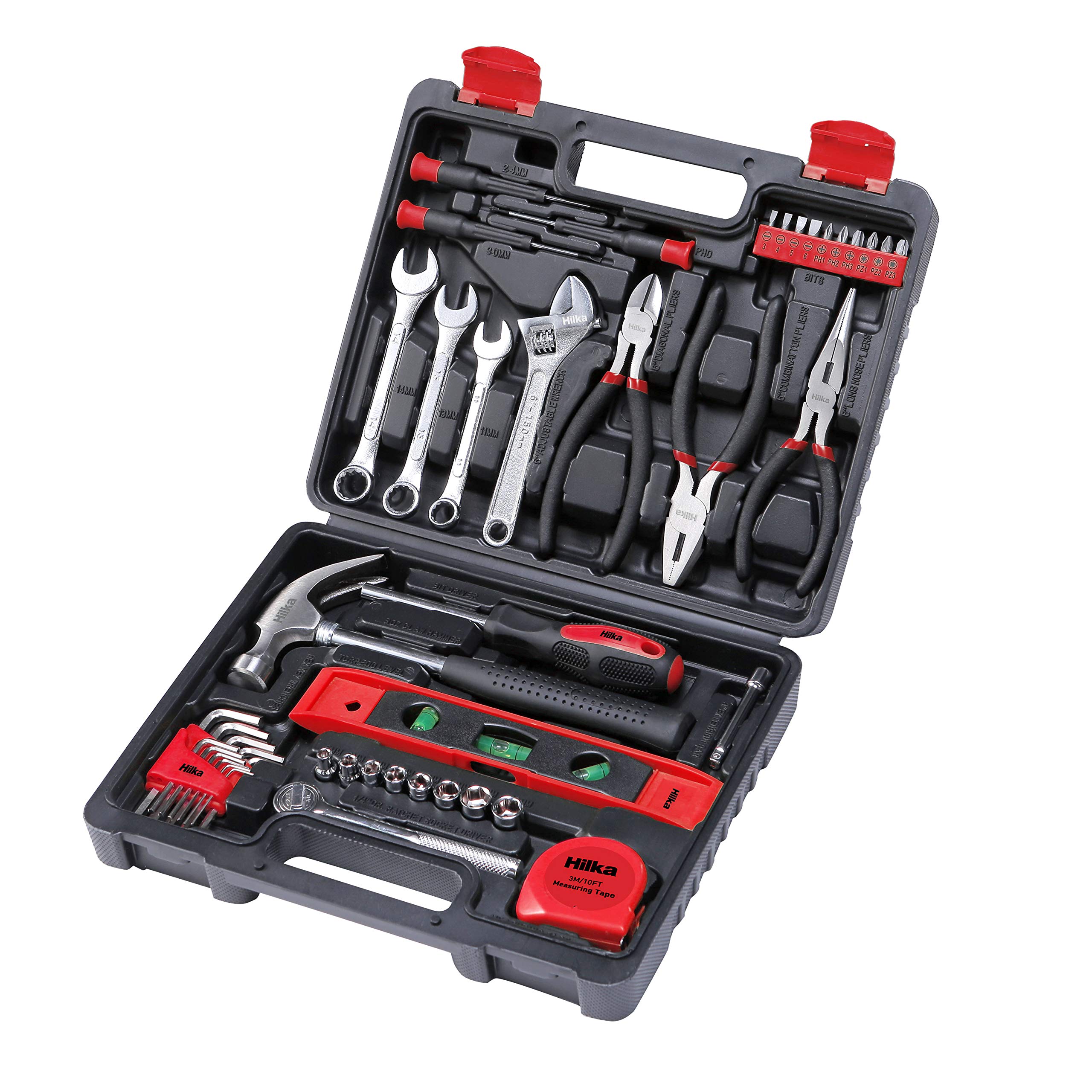 Hilka 78730045 Pro Craft 45 PCE Home Tool Kit, Black