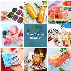 Ice Cube Trays 4 Pack, Airabc Silicone with