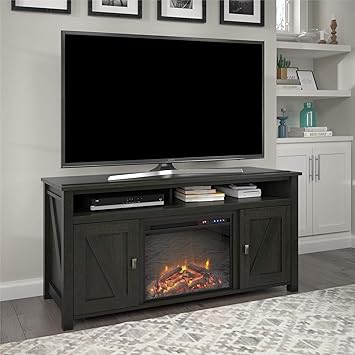Amazon.com: Ameriwood Home Farmington Consola para TV de chimenea