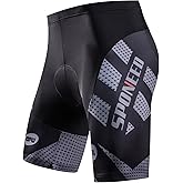 sponeed Men's Cycling Shorts Padded Bicycle Riding Pants Bike Biking Clothes Cycle Wear Tights