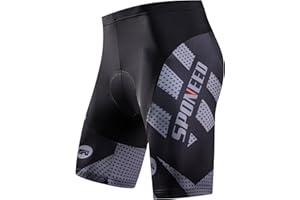 sponeed Men's Cycling Shorts Padded Bicycle Riding Pants Bike Biking Clothes Cycle Wear Tights