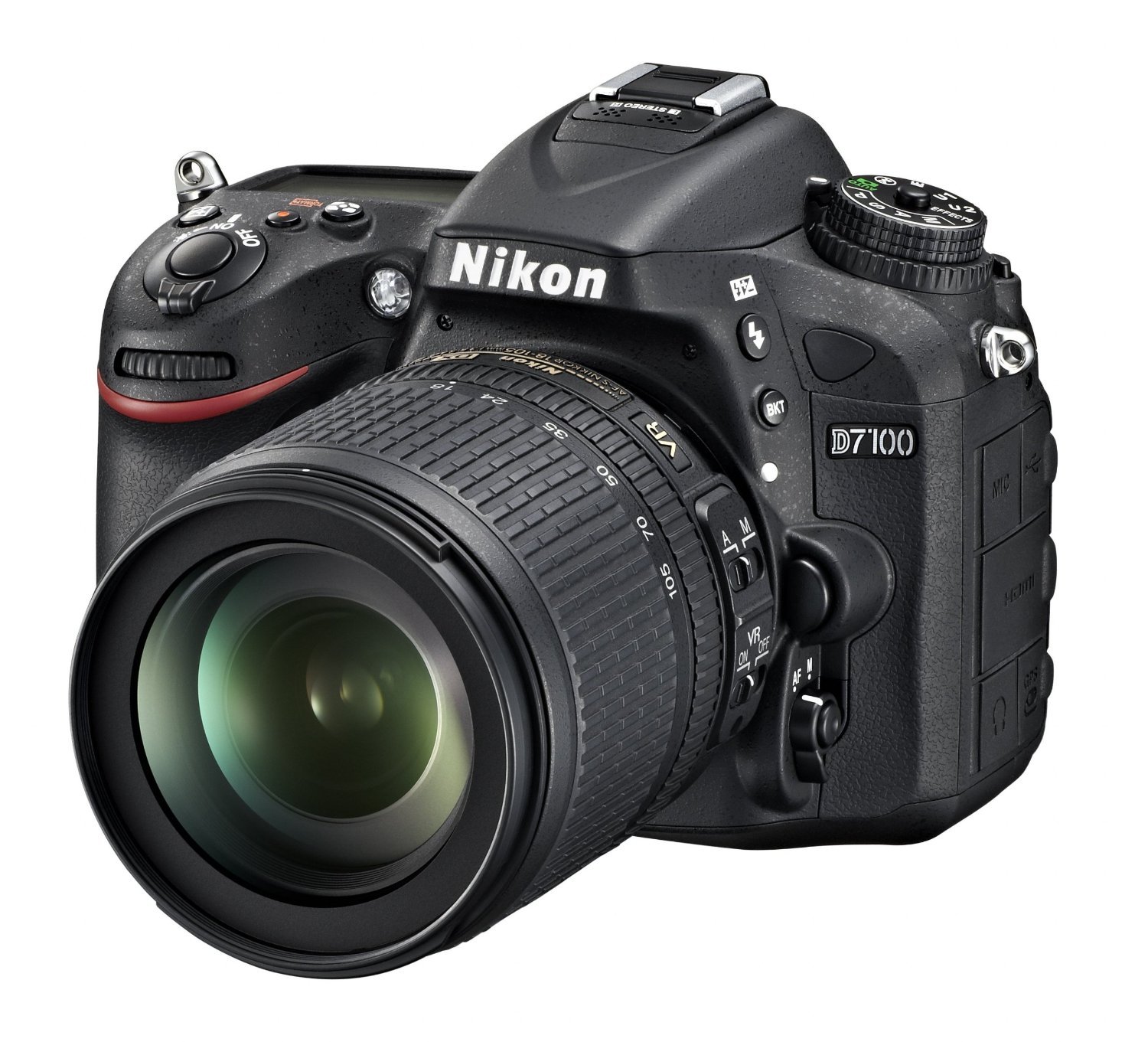 Nikon D7100 24.1 MP DX-Format CMOS Digital -SLR with 18-105mm f/3.5-5.6 Auto Focus-S DX VR ED Nikkor Lens