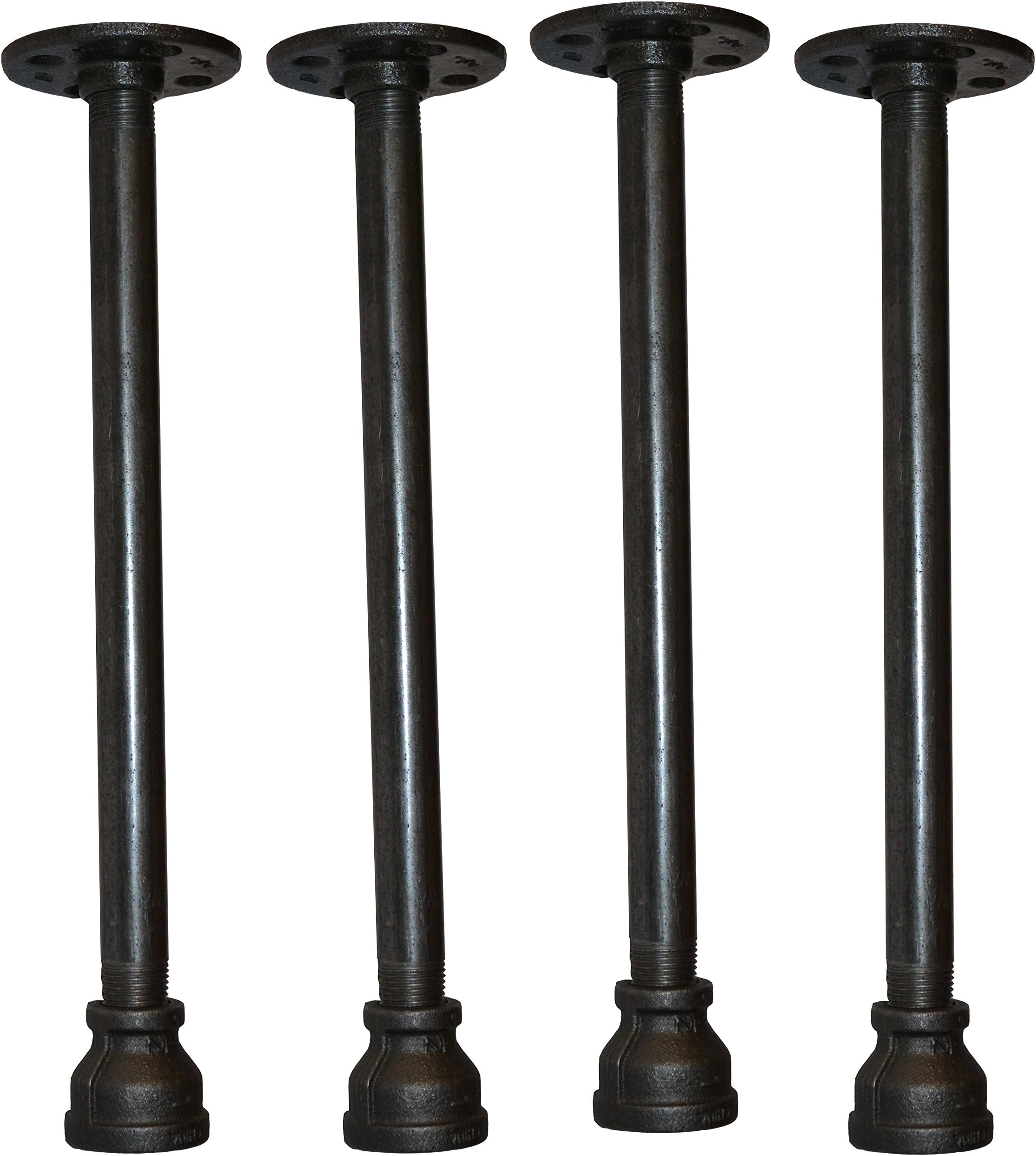 Turnbull Farms(TM) Industrial Pipe Table Legs/Furniture Legs - DIY - Multiple Sizes (18")