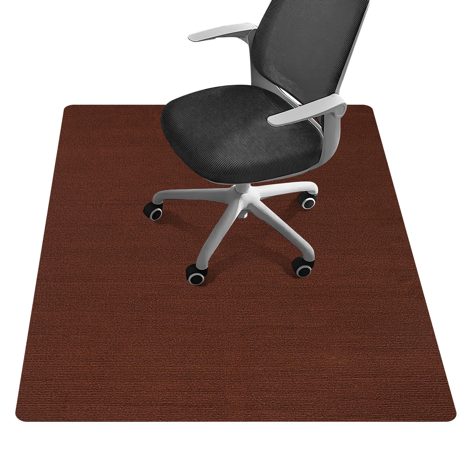 Photo 1 of Riveroy Office Chair Mat - for Hardwood Floors, Large Non-Slip Easy-Clean Floor Protection Blanket (Yellow-Brown, “48 x 36in”).